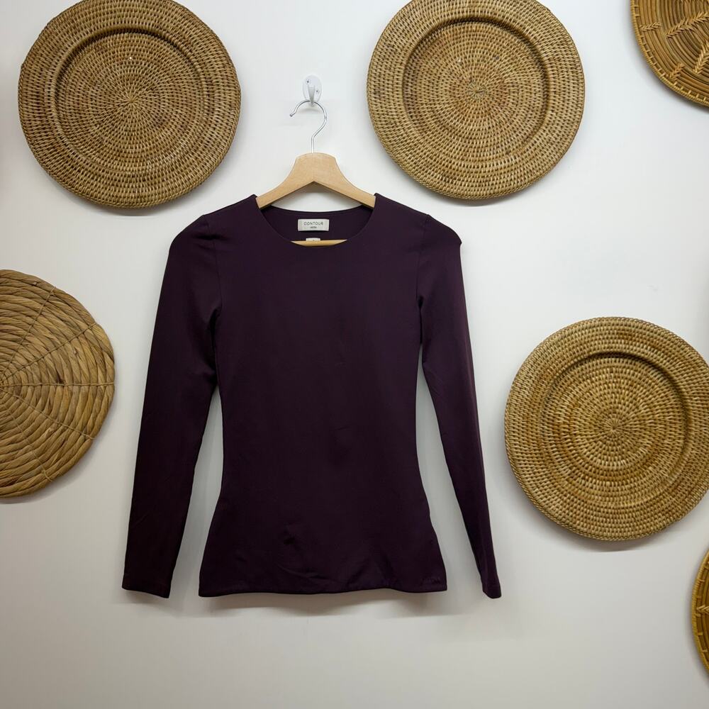 Aritzia Contour Purple Long Sleeve Top Small